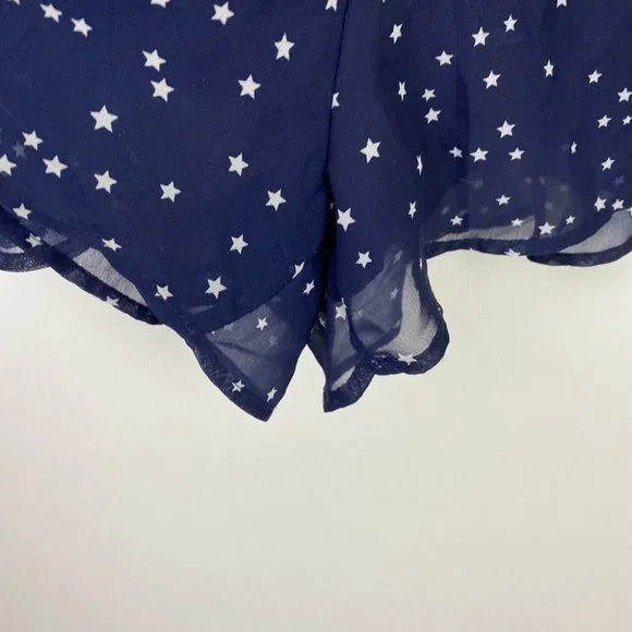 Lioness Size M Playsuit Romper Low Cut front & Back Navy Stars Party - Picture 6 of 11